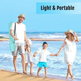 WhiteFang Deluxe Pop Up Beach Tent Sun Shade Shelter for 3-4/5-6 Person, UV Protection, Extendable Floor with 3 Ventilating Windows Plus Carrying Bag, Stakes, and Guy Lines