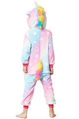 HQFURS Kids Unisex Unicorn Costume Animal Onesie Pajamas Halloween Christmas Gifts 5t