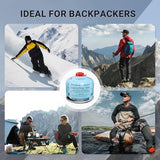 230 Grams Isobutane Fuel Canister (2 packs) Camping Stove Fuel Butane Propane Blend Isobutane Fuel Canister Camping Fuel Gas Canister Suitable for All Seasons Efficient and High Output