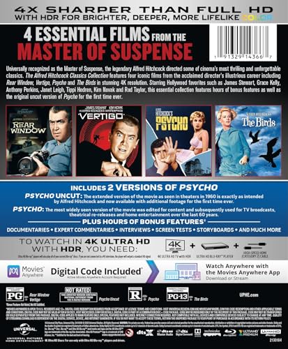 The Alfred Hitchcock Classics Collection [Blu-ray]