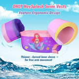 HeySplash Swim Vest for Kids, Toddler Pool Floaties Fit 20-50/70 Lbs, Children Swimming Vest with Adjustable Strap, Swim Jacket Water Wing Arm Float, Puddle Sea Beach Boat Jumper Boy Girl Baby