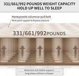 Naturehike Compact King Size Air Mattress with Electric Built-in Pump, 79 * 71in Extra Wide Inflatable Mattress for Home, Camping, Guests, Travel, Formaldehyde- Free, Morning View Series