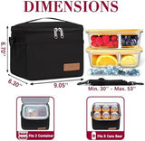 TuErcao 6 Can Mini Soft Cooler Bag for Beach Camping Travel Picnic Road Trip Leakproof Small Ice Chest, Insulated Cooler Lunch Box for Men Work