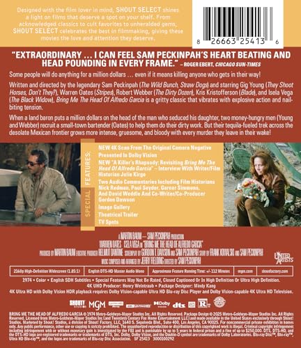 Bring Me the Head of Alfredo Garcia [4K Ultra HD] [4K UHD]