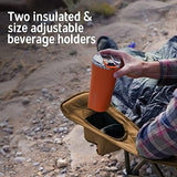 Kelty Deluxe Lounge Chair – Folding Outdoor Camp Chair, Insulated Cupholders, Customized Recline, Steel Frame, Padded Roll Storage, 2024 (Deep Lake)