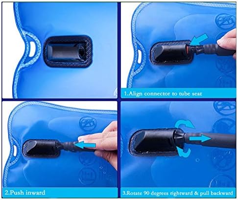 WACOOL 3L 3Liter 100oz BPA Free EVA Hydration Pack Bladder, Leak-Proof Water Reservoir