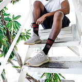 For Bare Feet Men's NFL 4-Stripe Deuce Performance Crew Socks