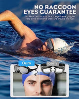 Rantizon Swim Goggles 2 Pack, Wide View Anti Fog&UV Swimming Goggles for Audlt, No Leaking Pool Accessories for Men Women Kid