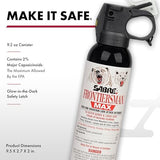 SABRE Frontiersman MAX 9.2 oz. Bear & Mountain Lion Attack Deterrent, Up to 40 ft Range, Contains 2% Major Capsaicinoids + Frontiersman Bear Horn (FBH-LT-AMZ) Kit, Glow-in-The-Dark Safety