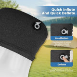 Camping Pillow with Removable Cover - Ultralight Inflatable Pillow for Camping Lightweight, Ergonomic and Washable for Camping, Hiking, and Travel Blue