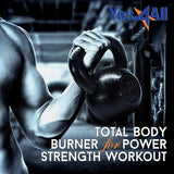 Yes4All 5-80 lbs Cast Iron Kettlebell for Dumbbell Weights Exercises, Gym, Full Body Home Workout Equipment, Push up, Grip and Strength Training