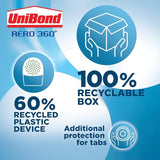 UniBond AERO 360° Moisture Absorber Neutral Refill Tab, ultra-absorbent and odour-neutralising, for AERO 360° Dehumidifier, Condensation Absorbers, (4 x 450g)