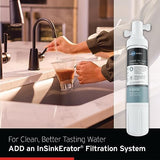 InSinkErator HOT250 Instant Hot Water Dispenser System, Single-Handle Faucet in Satin Nickel with 2/3-Gallon Stainless Steel Tank, H250SN-SS
