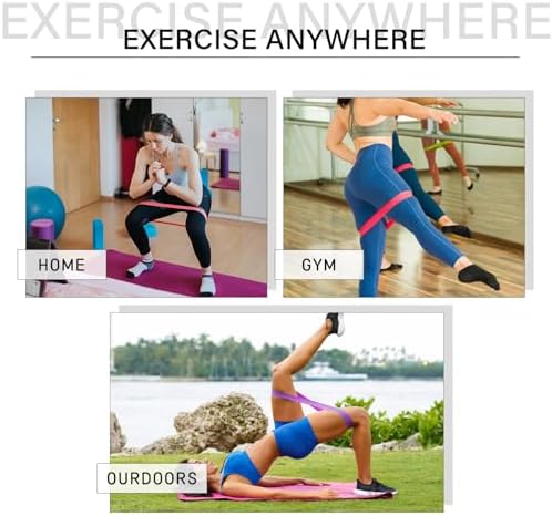 Resistance Bands for Working Out, Physical Therapy Bands, Latex Free Elastic and Exercise Bands Set for Stretching, Suitable for Rehab, Yoga, Pilates, Gym, Home Exercise