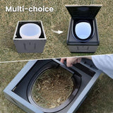 TRIPTIPS Updated Portable Potty for Camping Extra Large Folding Travel Toilet Camping Toilet Portable Toilet for Adults Car Toilet Camp Toilet Outdoor Toilet for Boat/Hiking/Long Trips/Beach