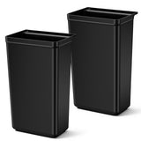 Briwooody 2 Pcs Large Capacity Trash Bins for Bussing Cart 22" H, 9" W, 13"L Attachable Trash Can Hauler for Rolling Utility Cart Accessories Wastebasket Polyethylene Plastic Restaurant Tub