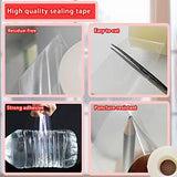 Birllaid Transparent Window Weather Sealing Tape, 3 Inch x 33 Yards, Window AC Insulation Air Conditioner Sealing Tape, No Residue, Clear