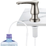 GAGALIFE Kitchen Sink Soap Dispenser Brushed Nickel, Under Sink Soap Dispenser with 40" Silicone Extension Tube, Say Goodbye to Frequent Refills