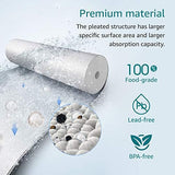 AQUA CREST AP110 Whole House Water Filter, Sediment Filter, 5 Micron, Replacement for 3M® Aqua-Pure AP110, Culligan® P5, APEC, GE FXUSC, Whirlpool®, Any 10" x 2.5" Home Water Filter, Pack of 6