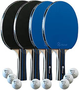 JP WinLook Ping Pong Paddles Sets - Portable Table Tennis Paddle Set with Ping Pong Paddles Professional Case & Ping Pong Balls - Premium Table Tennis Racket Player Set for Indoor & Outdoor Games
