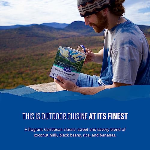 Backpacker's Pantry Cuban Coconut Rice & Black Beans - Freeze Dried Backpacking & Camping Food - Emergency Food - 24 Grams of Protein, Vegan, Gluten-Free - 6 Count