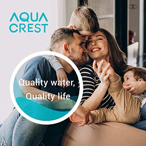 AQUA CREST AP110 Whole House Water Filter, Sediment Filter, 5 Micron, Replacement for 3M® Aqua-Pure AP110, Culligan® P5, APEC, GE FXUSC, Whirlpool®, Any 10" x 2.5" Home Water Filter, Pack of 4