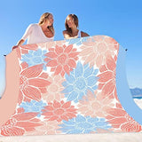 Beach Blanket Waterproof Sandproof Extra Large Beach Mat 79" X 83"/120"x108"for 1-8 Adults Quick Drying Durable Outdoor Picnic Mat for Beach Travel Camping Hiking