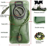 Hydration Bladder, 1.5-2-3L Water Bladder for Hiking Backpack, BPA-Free Leak Proof Water Reservoir Storage Bag, Water Pouch Hydration Pack for Camping Cycling Running