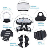 X XBEN Thicken Climbing Harness, Protect Waist Safety Harness Gear, Wider Half Body Harness for Roofing Fire Rescuing Rock Climbing Rappelling Tree Climb