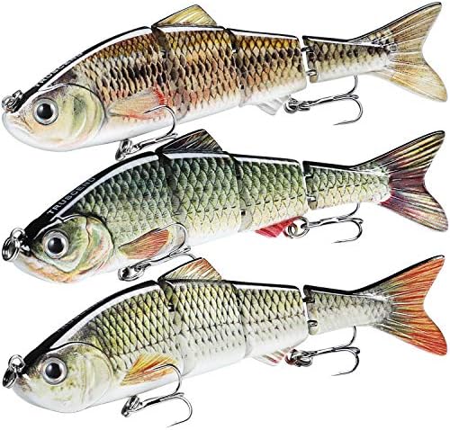 TRUSCEND Swimmax for Saltwater and Freshwater, Realistic Fishing Lures for Bass Trout Crappie Walleye Pike Bluegill Salmon, Swimbait for Bass Fishing, Amazing Fishing Gear Gifts for Family Fishing