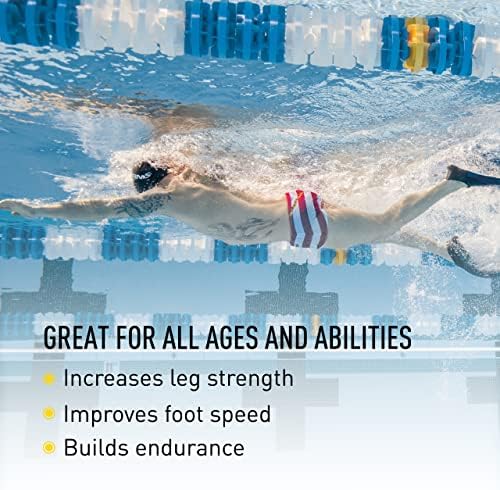 FINIS Long Floating Swim Fins - Training Fins for All Ages - Improves Kick Technique & Body Position