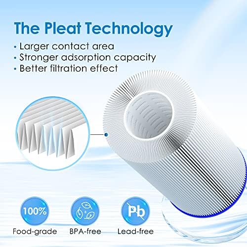 Waterdrop W50PEHD Whole House Water Filter, Replacement for American Plumber, W10-PR, Culligan® R50-BBSA, GE ®FXHSC, GXWH40L, GXWH35F, 5 Micron, 10" x 4.5", High Flow Sediment Filters, Pack of 3