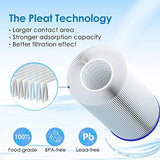 Waterdrop W50PEHD Whole House Water Filter, Replacement for American Plumber, W10-PR, Culligan® R50-BBSA, GE ®FXHSC, GXWH40L, GXWH35F, 5 Micron, 10" x 4.5", High Flow Sediment Filters, Pack of 3