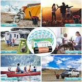 Portable Toilet Bags Poo Gel Set, 8 Gallon Camping Toilet Bags with Portable Toilet Absorbent Gel, Compostable Portable Potty Bags for Camping Outdoor Hiking