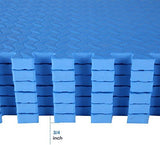 BalanceFrom Puzzle Exercise Mat with EVA Foam Interlocking Tiles for MMA, Exercise, Gymnastics and Home Gym Protective Flooring, Multiple Sizes and Colors