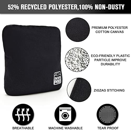 Dual Sided Corn Hole Bags Professional Cornhole Bags Set of 8 Regulation Corn Hole Bean Bags Slick and Stick
