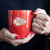 Rico Industries NFL Football 16 oz Team Color Laser Engraved Speckled Ceramic Coffee Mug