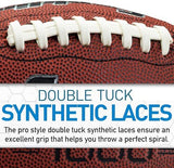 Franklin Sports Youth + Adult Footballs - Extra Grip 1000 Official Size, Junior + Pee Wee Kids - 1 + 12 Packs