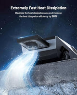 Cyberdock 3 in 1 MagSafe Charging Stand for Apple Device, Rotating Magnetic Fast Wireless Charger Stand with Ambient Light for iPhone 17-12, Apple Watch, AirPods for Christmas Birthday Gifts