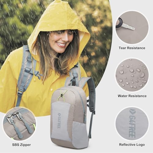 G4Free 24L Lightweight Packable Hiking Backpack Small Sport Travel Daypack Water Resistant for Women Men