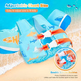 NEMONE Toddler Swim Vest for 22-70 lbs Kids Floaties Swim Jacket with Arm Water Wings for Girls Boys 2 3 4 5 6 7 Years Old Sea Beach Pool