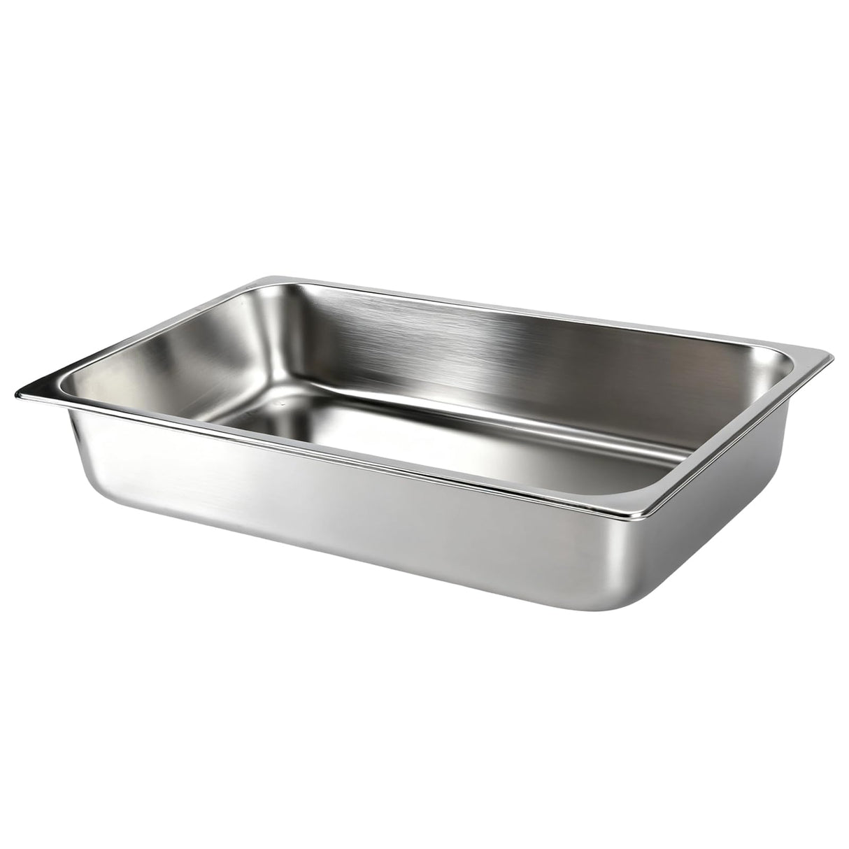 VOISEN 2 Pack Hotel Pans, 2.5" Deep, Anti-Jamming, Commercial Stainless Steel Steam Table & Catering Food Pans