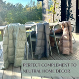 Down Camping Blanket with Footbox - Packable Warm Puffy Lightweight Camp Quilt - Water Resistant for Backpacking Hiking Travel – Compact Outdoor Throw Sleeping Blanket with Bag - 52x77