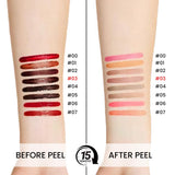 Hxssll Matte Lip Gloss Stain-Peel Off Lip Liner Tattoo, Brownish Red Lip Tint，Long Lasting Peel Off Lip Stain, Waterproof Transfer-proof Lip Mask Lip Liner Peel Off Lip Gloss,Stayn Lip Makeup. #03