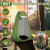 Privacy Tent & Portable Toilet for Adults Camping, 190T Oxford Cloth Outdoor Shower Tent Porta Potty Kit for Camp Travel Car Trips Toilet Bathroom Changing Room Ice Fishing Shelter and Gifts