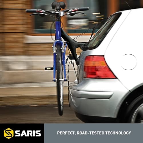 Saris Solo 1-Bike Trunk Rack - Zero Adjustments, Easy Install, 100% Recyclable Plastic Frame and Non-Rusting Material, Compact Solo Trunk Mounted Bicycle Rack