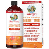 MaryRuth's Multivitamin Multimineral Supplement for Women + Hair Growth Vitamins | with Lustriva & Chromium Picolinate 1000mcg | Thicker Hair, Wrinkles, Fine Lines, Skin Care | Ages 18+ | 30 Fl Oz