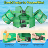 MoKo Toddler Swim Vest for Kids, 20-66 lbs, Arm Floaties with Adjustable Straps, Nylon Material, Swim Vest for Toddlers Learning to Swim