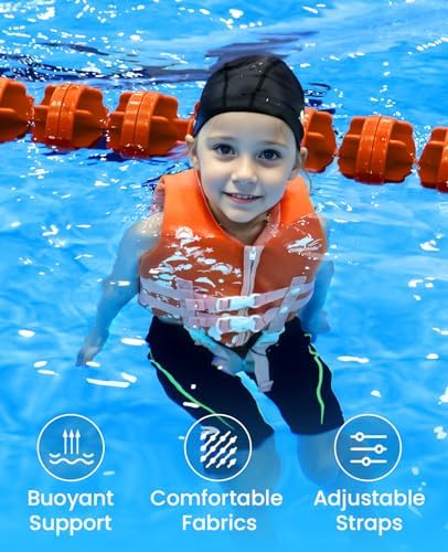 Gogokids Toddler Swim Vest, Kids Floaties – Boys & Girls Buoyancy Jacket, Swimming Aid for Pool & Beach, Fits 2-8 Years / 22-60 lbs