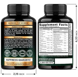 Thyroid Support for Women - Astragalus | Selenium 200 mcg | Zinc & Iodine | L-Tyrosine | Adaptogen Herbs - 21-in-1 Antioxidant & Immune Support - Vegan, Non-GMO, Lab Tested - 60 Capsules, Made in USA